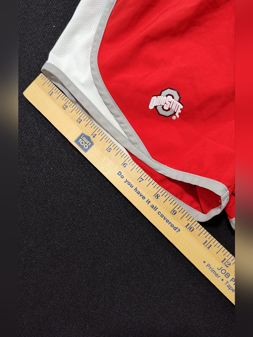 The Ohio State Buckeyes Red Nike Dri-Fit Team Women's Small (4-6) Running Shorts - Picture 14 of 14